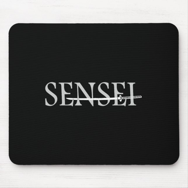 Sensei Martial Arts Coach  Mouse Pad (Front)