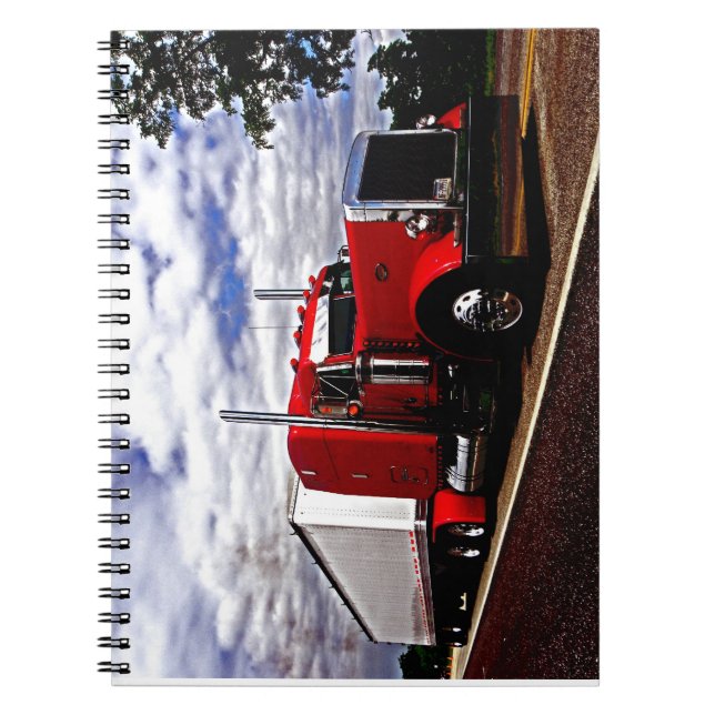 Sensenig Red Peterbilt 379 Notebook (Front)