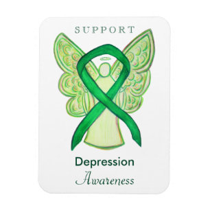 Sensibilisation à la dépression Ruban Angel Magnet