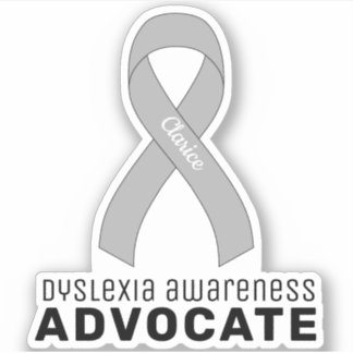 Sensibilisation à la dyslexie Avocat Vinyl Sticker
