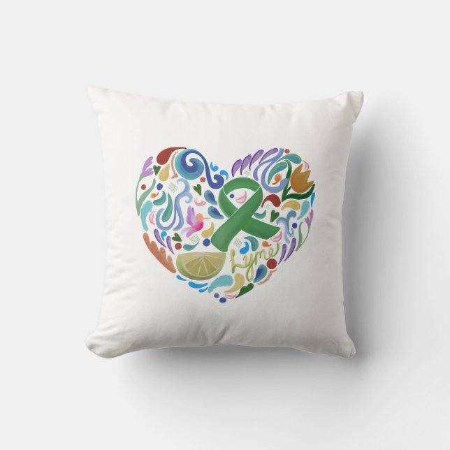 Sensibilisation à la Lyme, Ruban vert, Coussin de  (Recto)