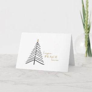 sensibilisation au cancer. Cartes de voeux Noël