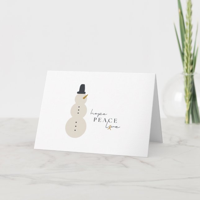 sensibilisation au cancer Cartes de voeux Noël (Devant)
