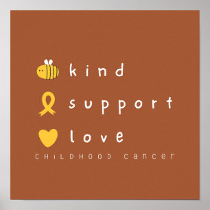 sensibilisation au cancer chez les enfants Poster