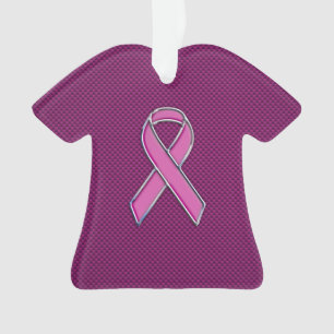 Sensibilisation au ruban de style rose chaud Fibre