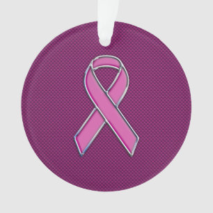 Sensibilisation au ruban de style rose chaud Fibre