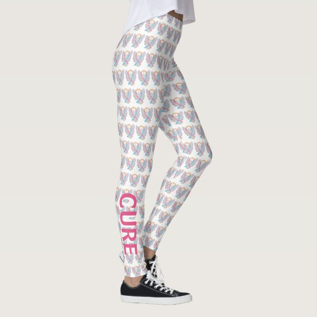 Sensibilisation CDH Ruban Hope Cure Cherub Legging (Droite)