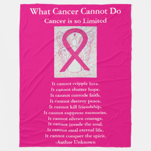Sensibilisation rose Ruban Cancer Angel Couverture