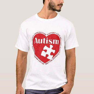 Sensibilisation sur l'autisme Coeur Tshirt cadeau