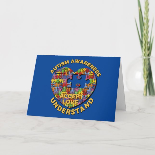 Sensibilisation sur l'autisme Puzzle Cartes cardia (Devant)