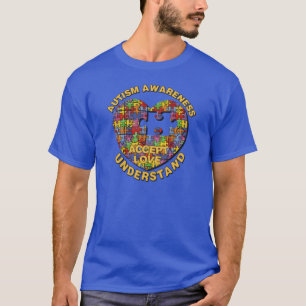 Sensibilisation sur l'autisme Puzzle Coeur T-shirt