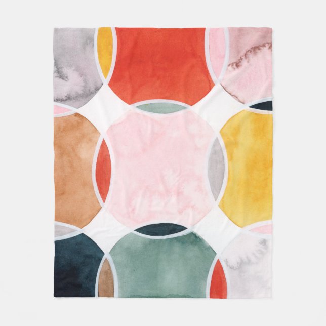 Sensical - Circle Pattern Fleece Blanket (Front)