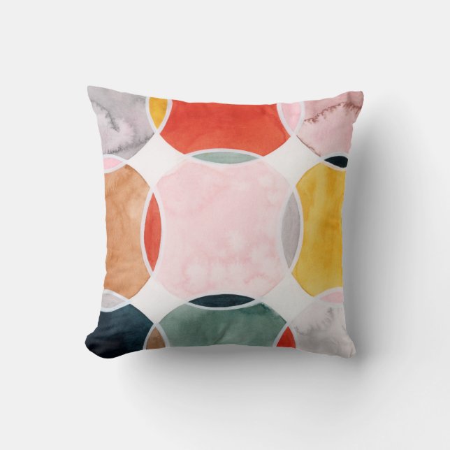 Sensical - Circle Pattern Throw Pillow (Front)