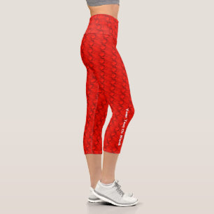 Sensitive Hearts Capri Leggings