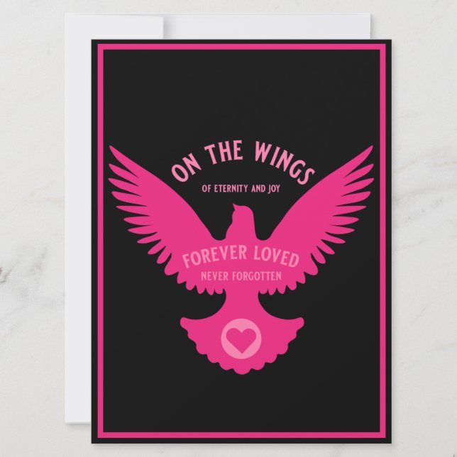 Sensitive In Loving Memory sympathy Card (Front)