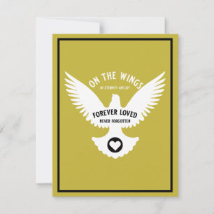 Sensitive In Loving Memory sympathy Card