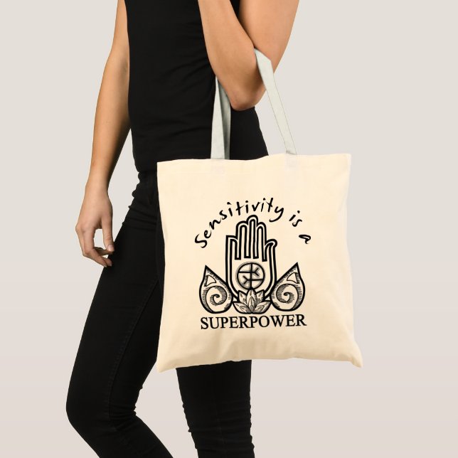 Sensitivity Is A Superpower Tote Bag (Front (Product))