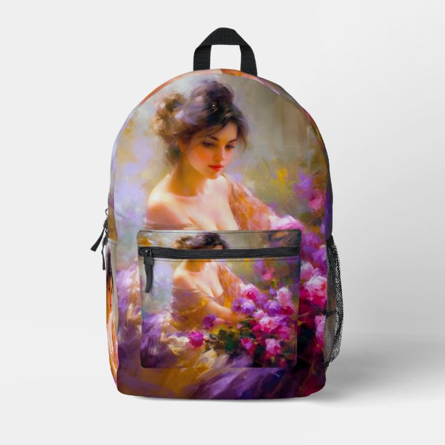 Sensual Portrait Printed Backpack (Front)