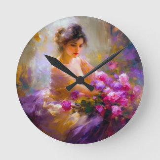 Sensual Portrait Round Clock