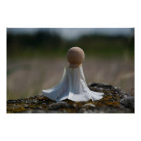 Sensually wrapped figurine in a floral dress.