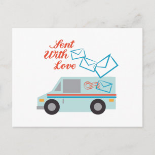 Sent With Love Postcard