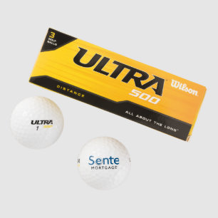 Sente Wilson Ultra 500 Distance Golf Ball (3 pack)