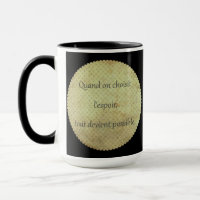 Sentence motivation - proverb in French - vintage