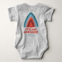 Sentez Jawsome Requin amusant Puns d'été Baby Body
