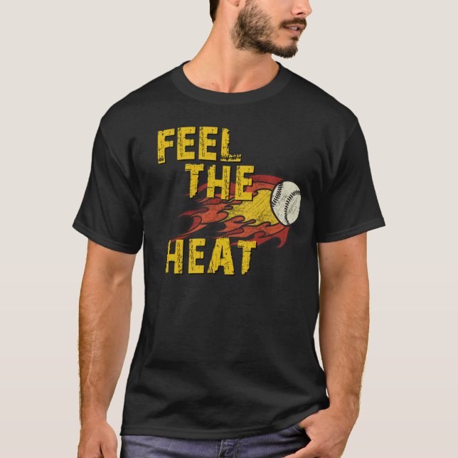 SENTEZ LE T-SHIRT DE BASE-BALL DE LA CHALEUR (Devant)