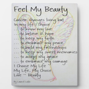 Sentez ma beauté Cancer Poème Ange Peinture Plaque