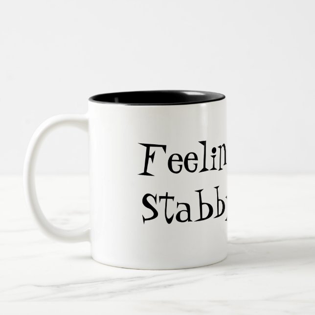 Sentez Un Tad Stabby Drôle Citer Mug Café (Gauche)