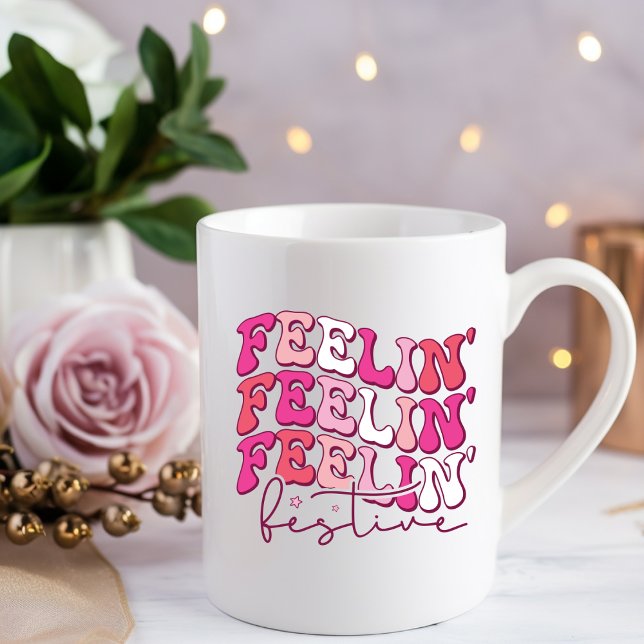 Sentez-vous festif boire du café Mug (Créateur téléchargé)
