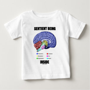 Sentient Being Inside (Anatomical Brain) Baby T-Shirt