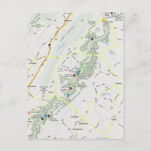 Sentier des Appalaches - Carte postale des monts B