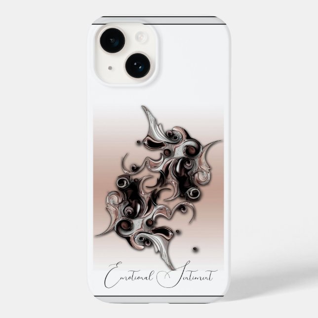 "Sentiment émotionnel", Coque Apple iPhone 14 (Verso)
