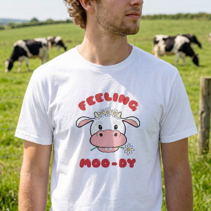 Sentiment Laineux T-Shirt avec Citation de Vache