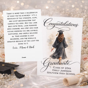 Sentimental Graduation Card with Heartfelt Message