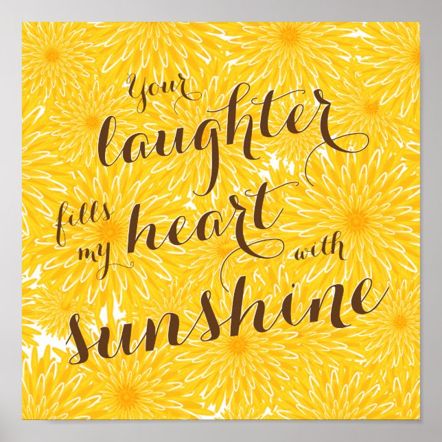 sentimental laughter fills my heart dandelions poster (Front)