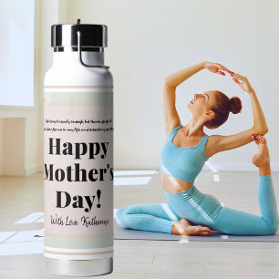 Sentimental Mother’s Day Gift to Mom from Daughter Water Bottle