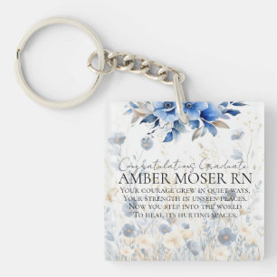 Sentimental Nursing Graduation Tribute Keychain