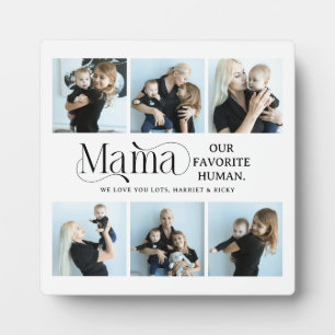 Sentimental Photo Collage Mama Keepsake Plaque