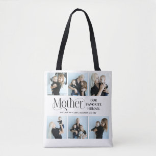 Sentimental Photo Collage Mom Keepsake Tote Bag