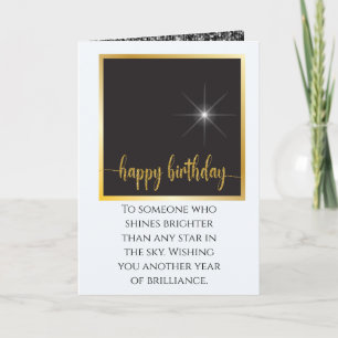 Sentimental Star Shining Birthday Bright Lovely Card