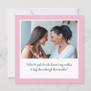 Sentimental Two Photo and Quote Mother's Day Card