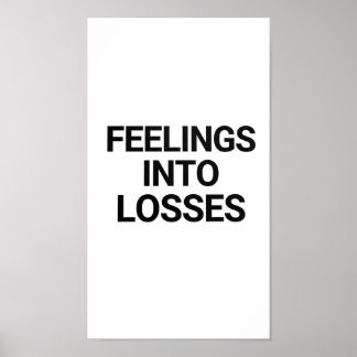 Sentiments En Pertes Gras Crypto Mème Affiche Somb