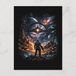 Sentinel of the Star Gate Postcard