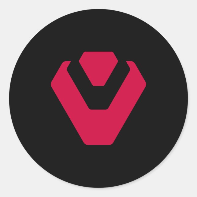 Sentinels Americ Valorant Org Classic Round Sticker (Front)