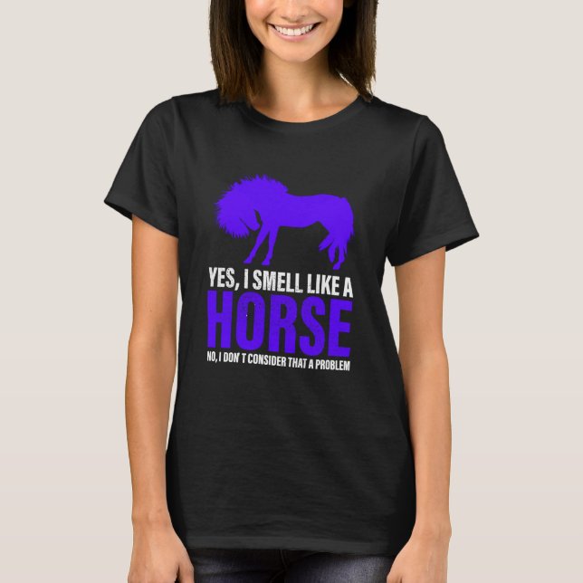 Sentir comme un cheval en T-shirt royal (Devant)