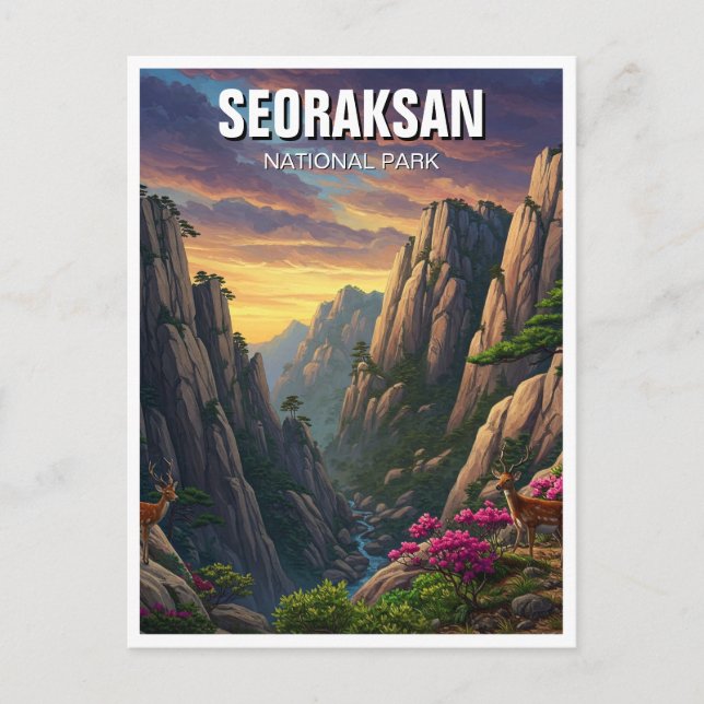 Seoraksan National Park Korea Postcard (Front)