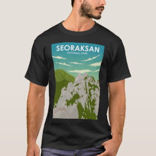 Seoraksan National Park South Korea Vintage Minima T-Shirt